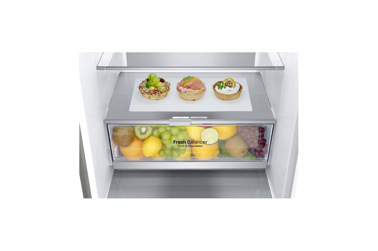 LG Réfrigérateur combiné | 384L | 35dB(B) | DoorCooling+ | Compresseur Linéaire Inverter, LG GBB72NSUCN