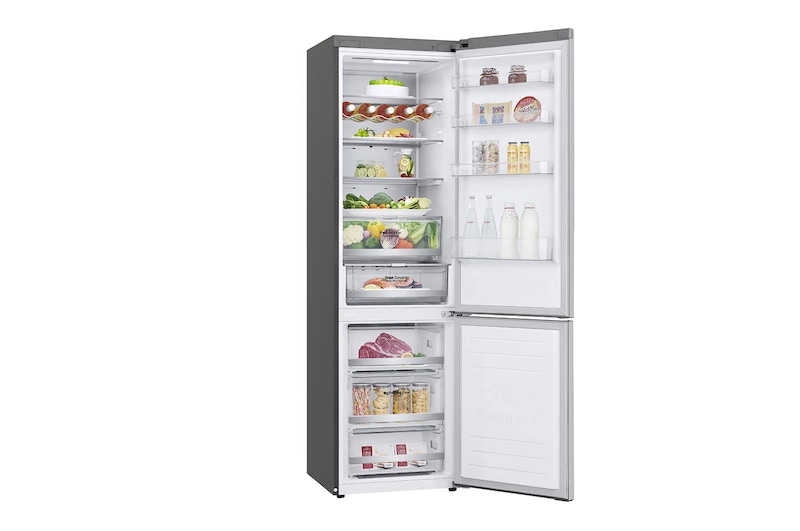 LG Réfrigérateur combiné | 384L | 35dB(B) | DoorCooling+ | Compresseur Linéaire Inverter, LG GBB72NSUCN