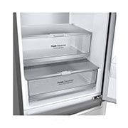 LG Réfrigérateur combiné | 384L | 35dB(B) | DoorCooling+ | Compresseur Linéaire Inverter, LG GBB72NSUCN