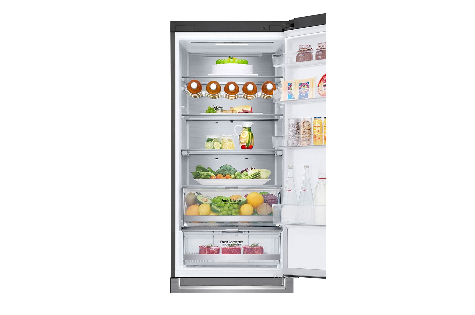 LG Réfrigérateur combiné | 384L | 35dB(B) | Door Cooling+ | Compresseur Smart Inverter, LG GBB72PZUEN