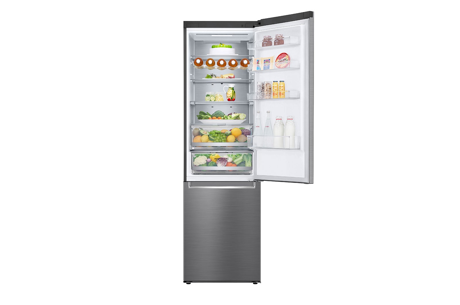 LG Réfrigérateur combiné | 384L | 35dB(B) | Door Cooling+ | Compresseur Smart Inverter, LG GBB72PZUEN