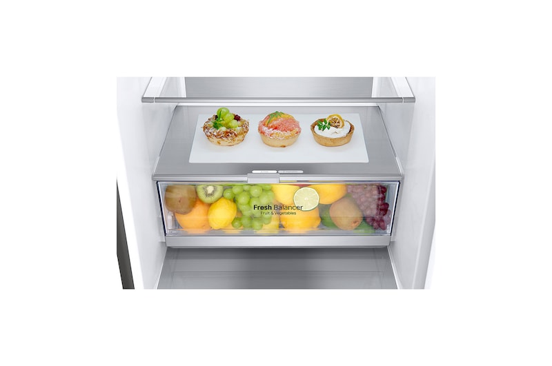 LG Réfrigérateur Combiné | 384L | E | 36 dB(C) | Total No Frost | Compresseur Linéaire Inverter, LG GBB72PZUZN