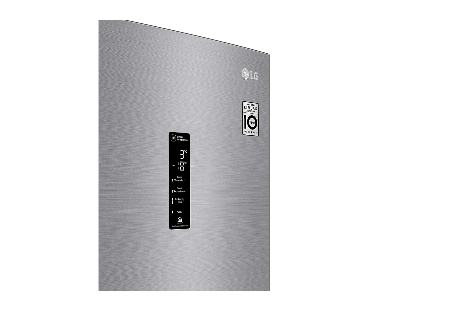 LG Réfrigérateur Combiné | 384L | E | 36 dB(C) | Total No Frost | Compresseur Linéaire Inverter, LG GBB72PZUZN