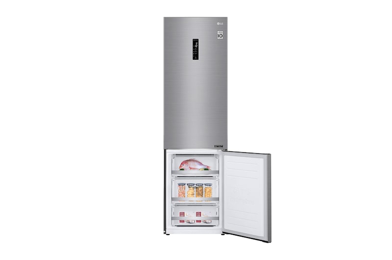 LG Réfrigérateur Combiné | 384L | E | 36 dB(C) | Total No Frost | Compresseur Linéaire Inverter, LG GBB72PZUZN
