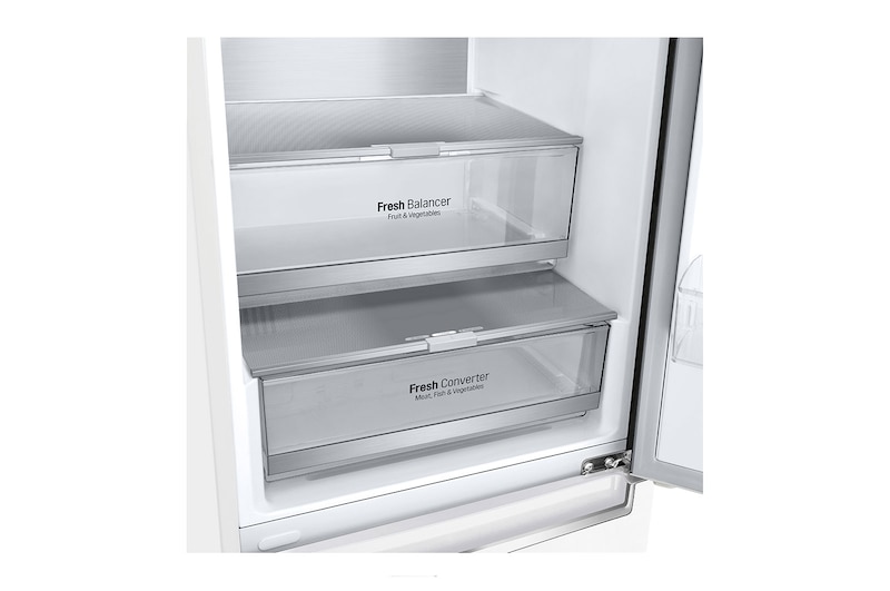 LG Réfrigérateur combiné | 384L | D | 35dB(B) | Total No Frost | Compresseur Smart Inverter, LG GBB72SWVDN