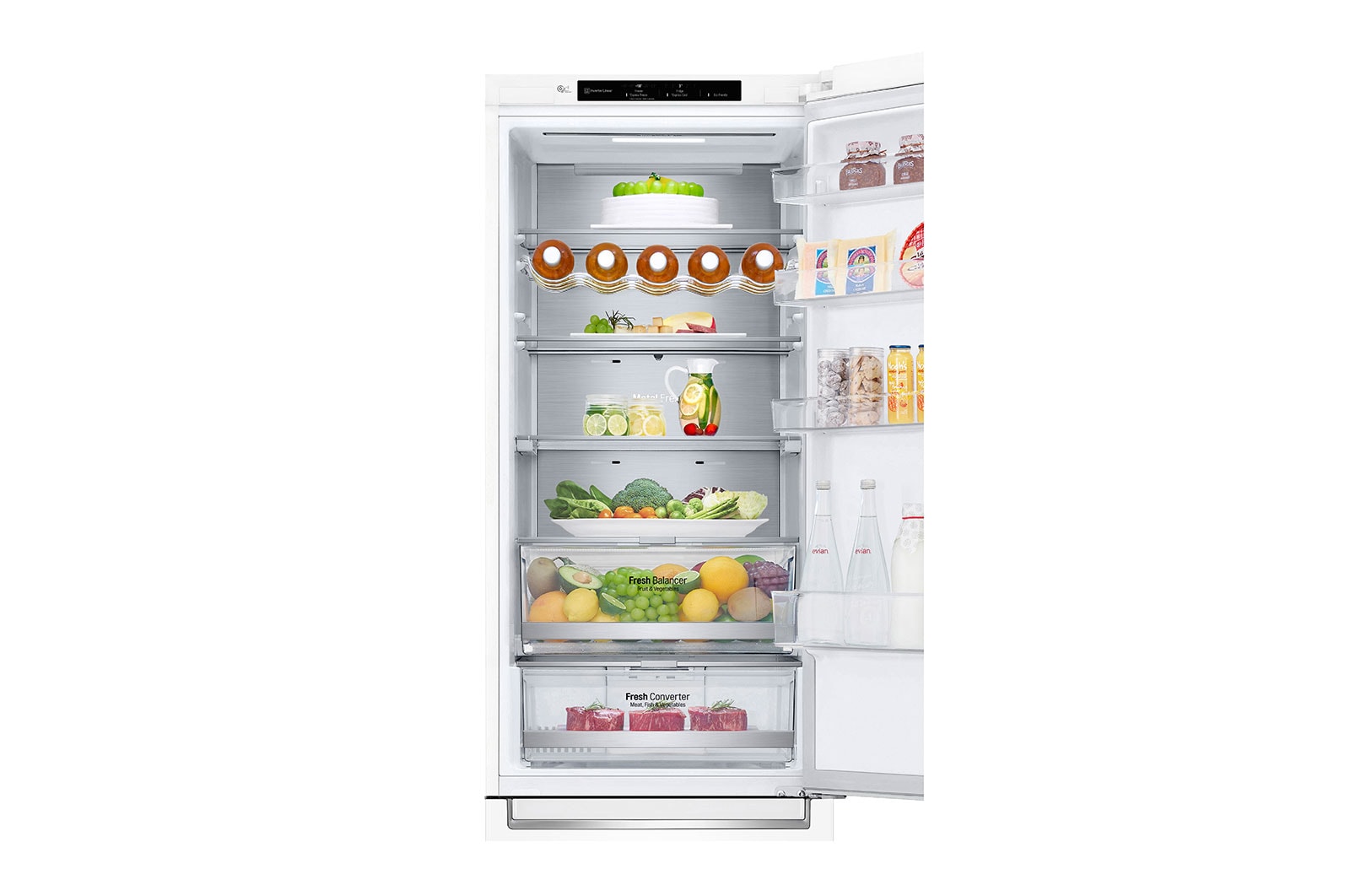 LG Réfrigérateur combiné | 384L | D | 35dB(B) | Total No Frost | Compresseur Smart Inverter, LG GBB72SWVDN