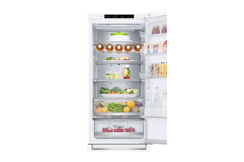 LG Réfrigérateur Combiné | 384L | D | 36 dB(C) | Door Cooling | Compresseur Linéaire Inverter, LG GBB72SWVFN