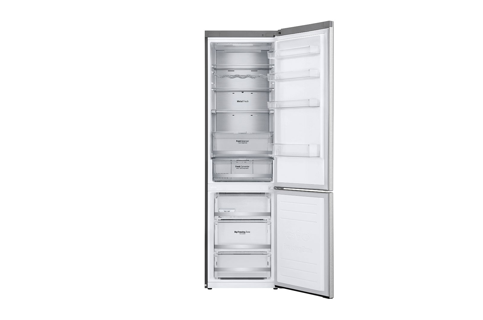 LG Réfrigérateur combiné | 384L | C | 35dB | Door Cooling+™ | Compresseur linéaire Inverter , LG GBB92MBACP