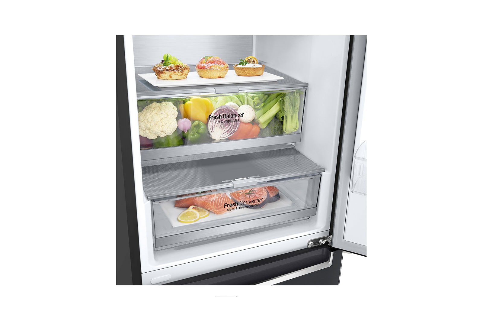 LG GBB92MCABP Vue de côté