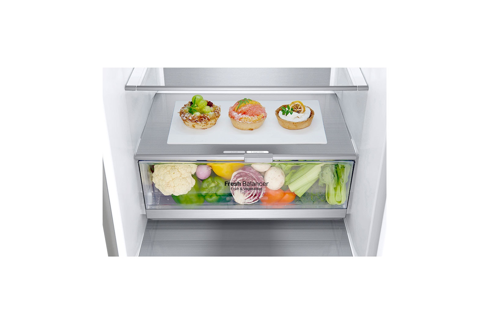 LG Réfrigérateur combiné | 384L | 35dB(B) | Door Cooling+ | Compresseur Linéaire Inverter, LG GBB92STACP