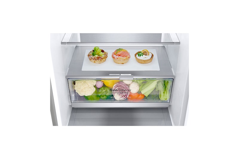 LG Réfrigérateur combiné | 384L | 35dB(B) | Door Cooling+ | Compresseur Linéaire Inverter, LG GBB92STACP