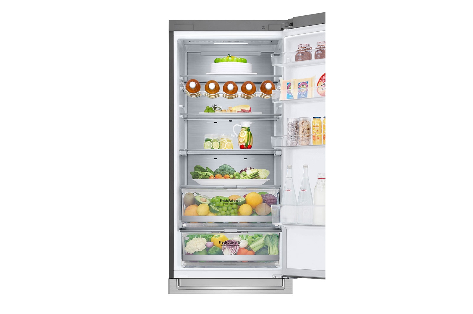 LG Réfrigérateur combiné | 384L | 35dB(B) | Door Cooling+ | Compresseur Linéaire Inverter, LG GBB92STACP