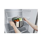 LG Réfrigérateur combiné | 384L | 35dB(B) | Door Cooling+ | Compresseur Linéaire Inverter, LG GBB92STACP