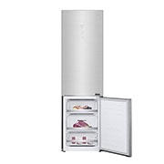 LG Réfrigérateur combiné 384L | Total No Frost | Compresseur Linéaire Inverter | D | Écran tactile Metal | Moist Balance Crisper | Fresh Converter, LG GBB92STAXP