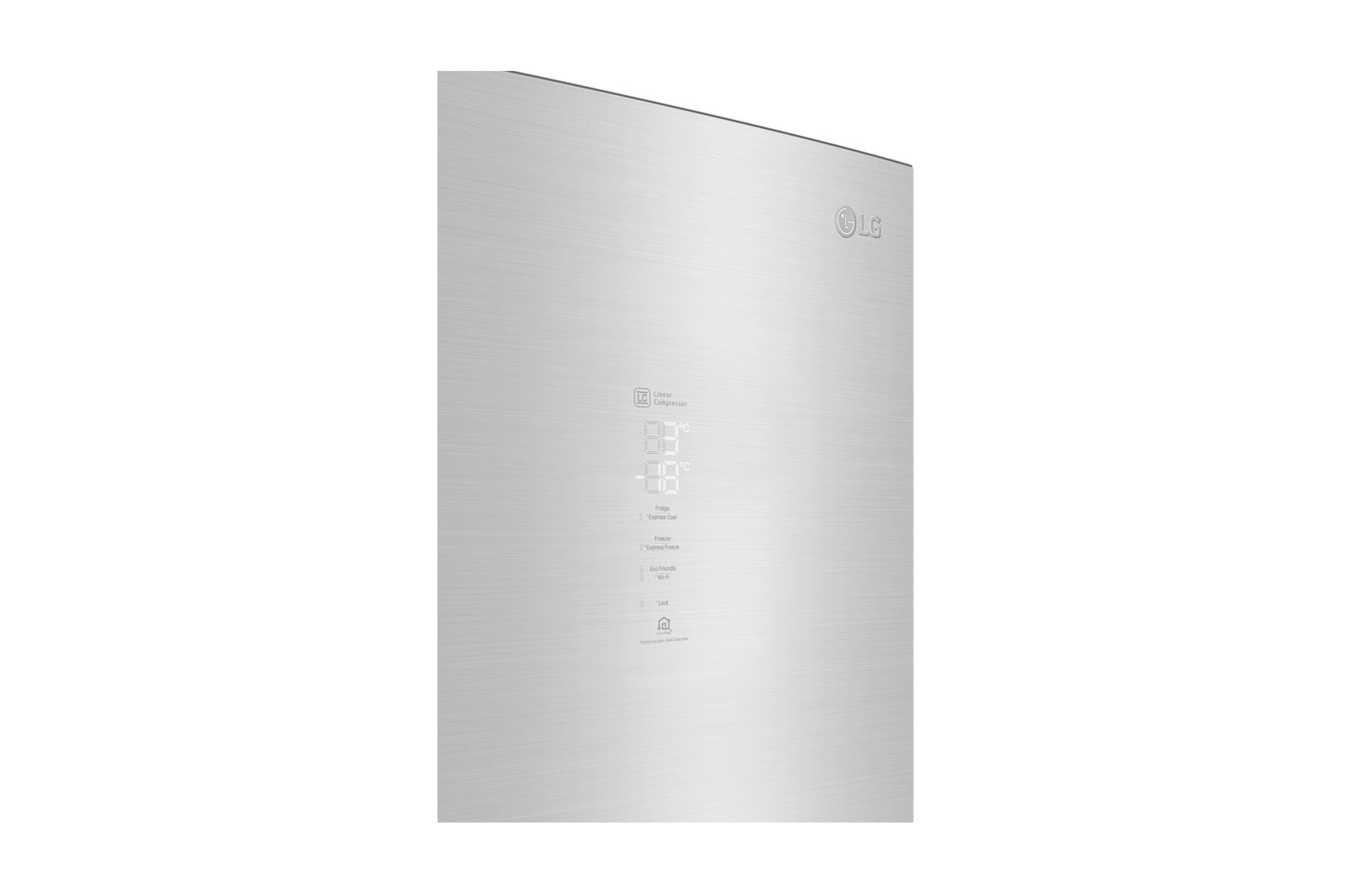 LG Réfrigérateur combiné 384L | Total No Frost | Compresseur Linéaire Inverter | D | Écran tactile Metal | Moist Balance Crisper | Fresh Converter, LG GBB92STAXP