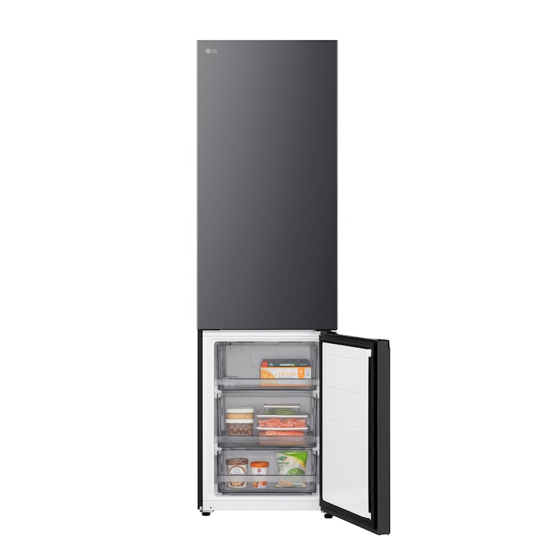 Vue de face du congélateur bas LG (gbbsj20dpy) montrant le design extérieur