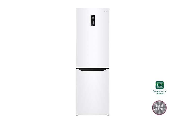 Vue avant de Réfrigérateur combiné | Total No Frost | Compresseur linéaire inverter | WIFI | A++ LG GBD4826SWH