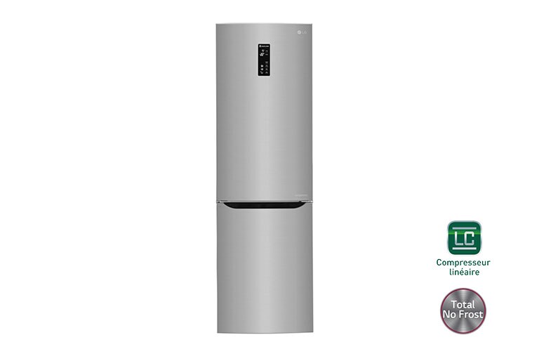 Vue avant de Réfrigérateur combiné | Total No Frost | Compresseur linéaire inverter | Smart Diagnosis™ | Moist Balance Crisper | A++ LG GBD6226SPS