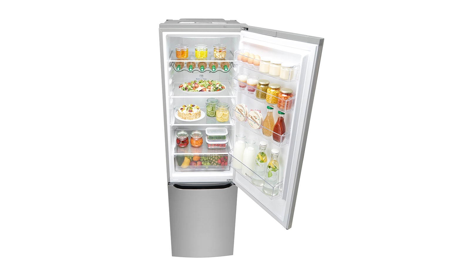 LG Réfrigérateur combiné | Total No Frost | Compresseur linéaire inverter | Smart Diagnosis™ | Moist Balance Crisper | A++, LG GBD6336SPS