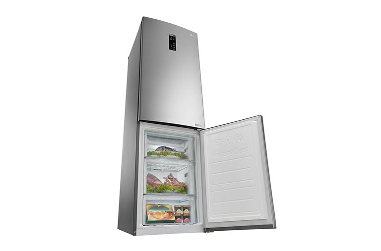 LG Réfrigérateur combiné | Total No Frost | Compresseur linéaire inverter | Smart Diagnosis™ | Moist Balance Crisper | A++, LG GBD6336SPS