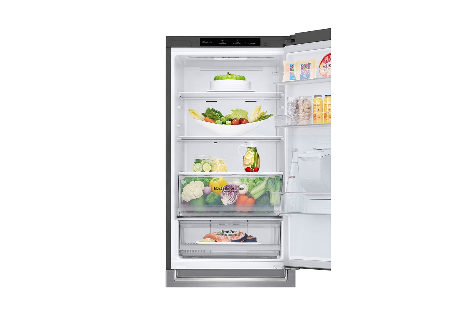 LG Réfrigérateur combiné | 340L | 35dB(B) | Door Cooling+ | Compresseur Smart Inverter, LG GBF61PZJEN