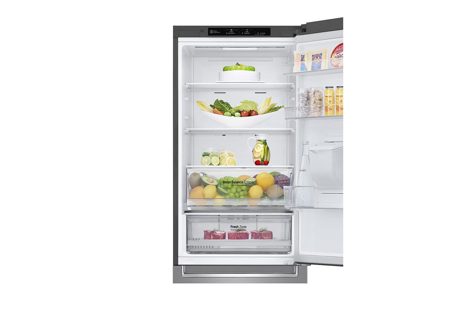 LG Réfrigérateur combiné  | E | 36dB(C) | Total No Frost | Compresseur Linéaire Inverter, LG GBF61PZJZN