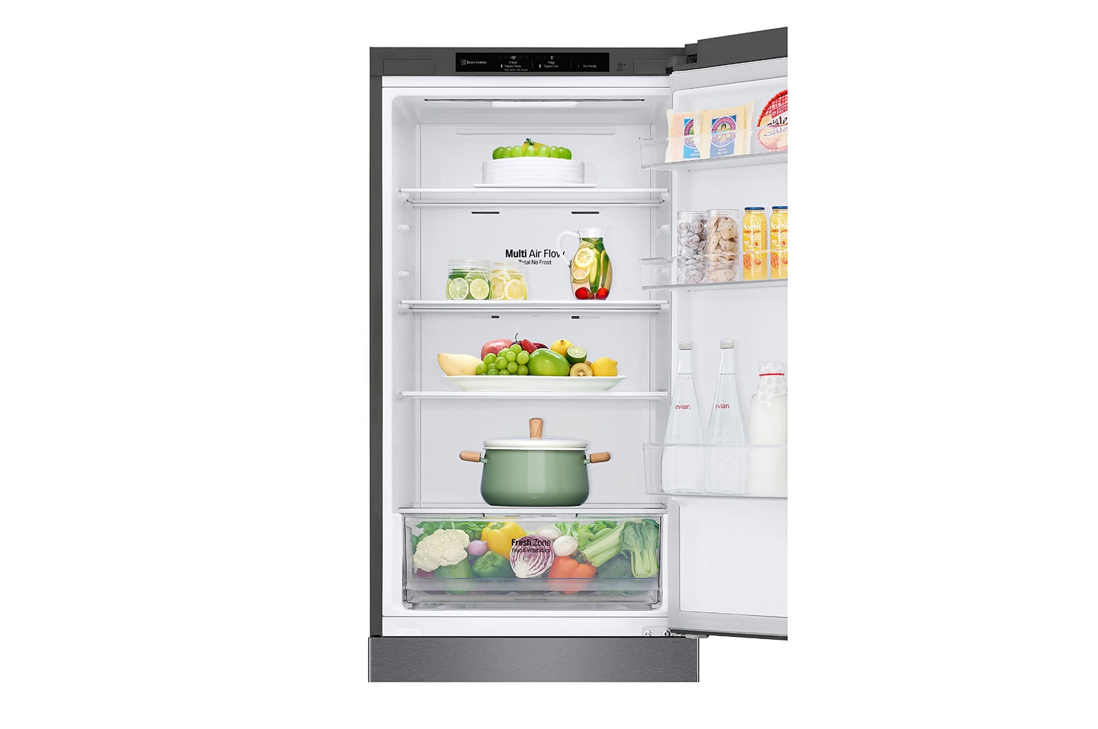 LG Réfrigérateur Combiné | 341L | Door Cooling+, LG GBP31DSLEC