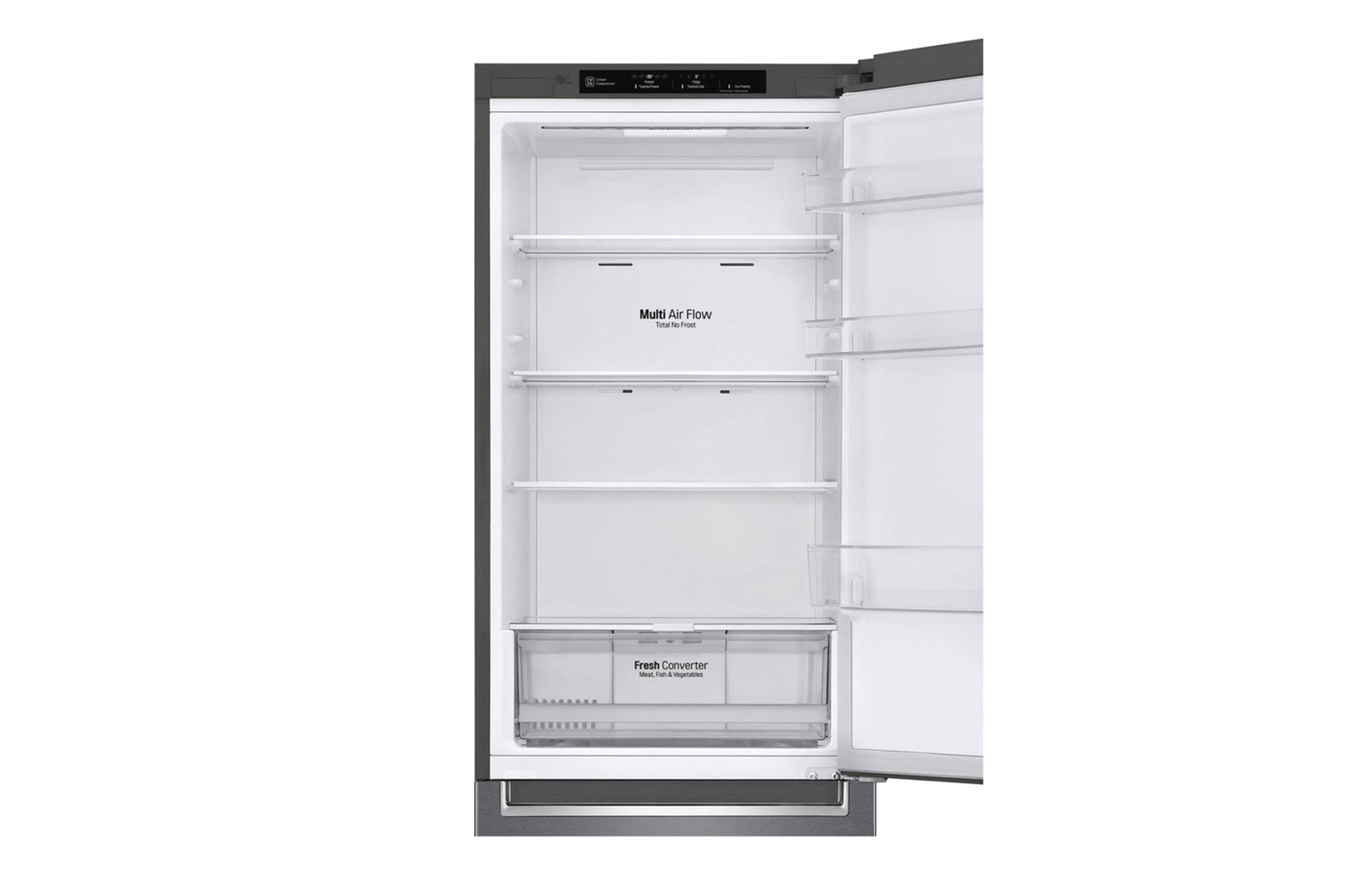 LG Réfrigérateur combiné | 384L | D | 35dB(B) | Total No Frost | Compresseur Smart Inverter, LG GBP61DSPDN