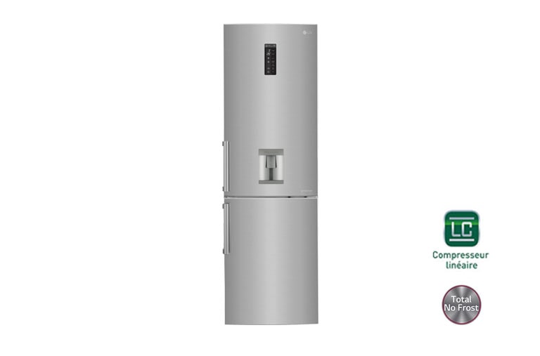 Vue avant de Réfrigérateur combiné | Total No Frost | Compresseur linéaire inverter | Moist Balance Crisper | Wi-Fi LG GBS6226BPS