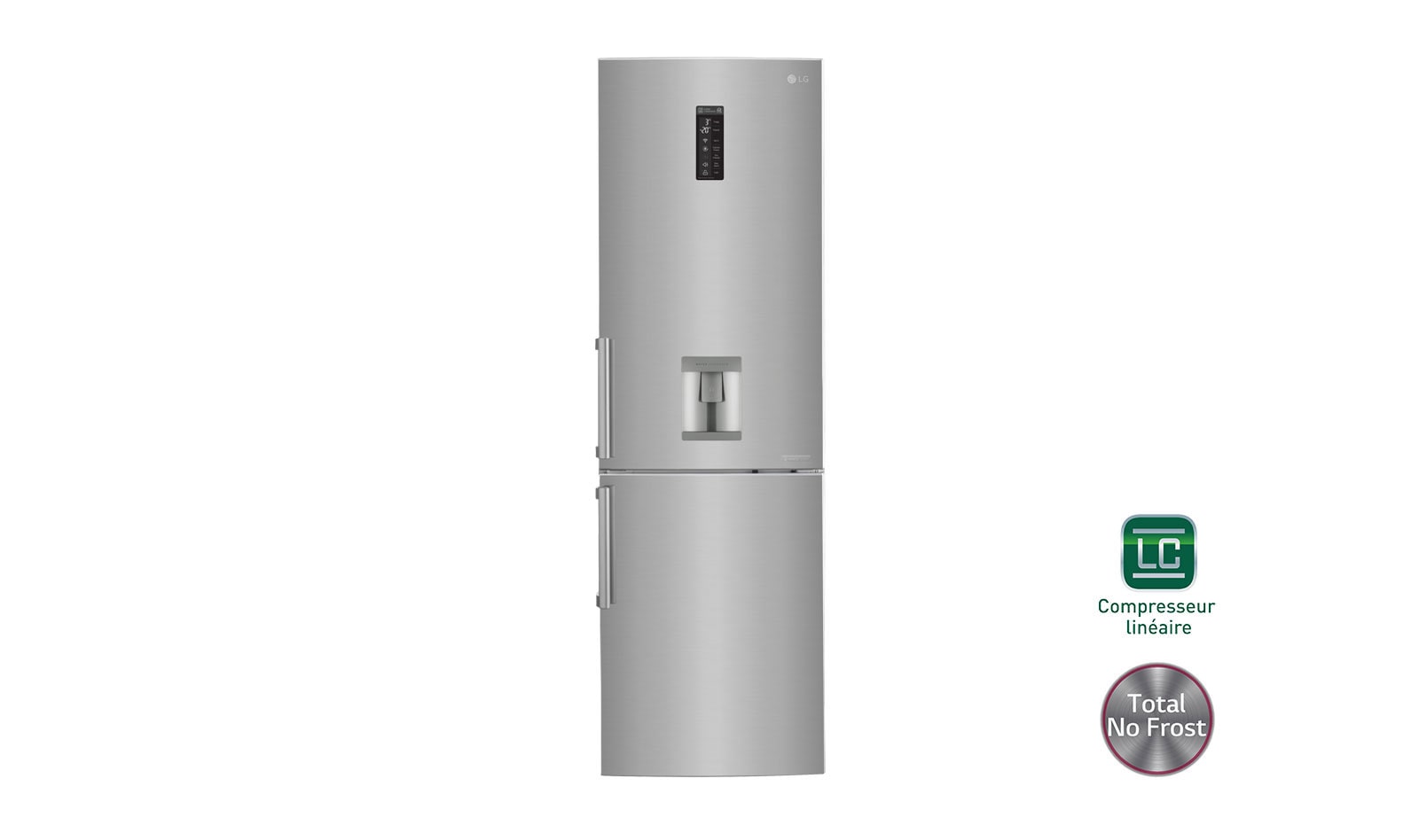 Vue avant de Réfrigérateur combiné | Total No Frost | Compresseur linéaire inverter | Moist Balance Crisper | Wi-Fi LG GBS6226BPS