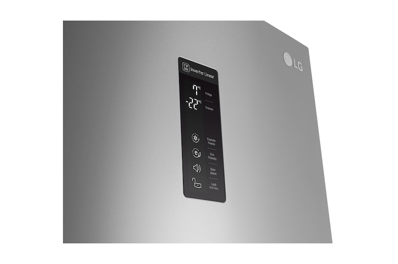 LG Réfrigérateur combiné | Total No Frost | Compresseur linéaire inverter | 37dB | Connecté Wi-Fi | Moist Balance Crisper, LG GBW6226SPS