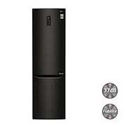 Vue avant de Réfrigérateur combiné | Total No Frost | Compresseur linéaire inverter | 37dB | Connecté Wi-Fi | Moist Balance Crisper | Fresh converter LG GBW6346SBL