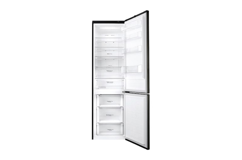 LG Réfrigérateur combiné | Total No Frost | Compresseur linéaire inverter | 37dB | Connecté Wi-Fi | Moist Balance Crisper | Fresh converter , LG GBW6346SBL