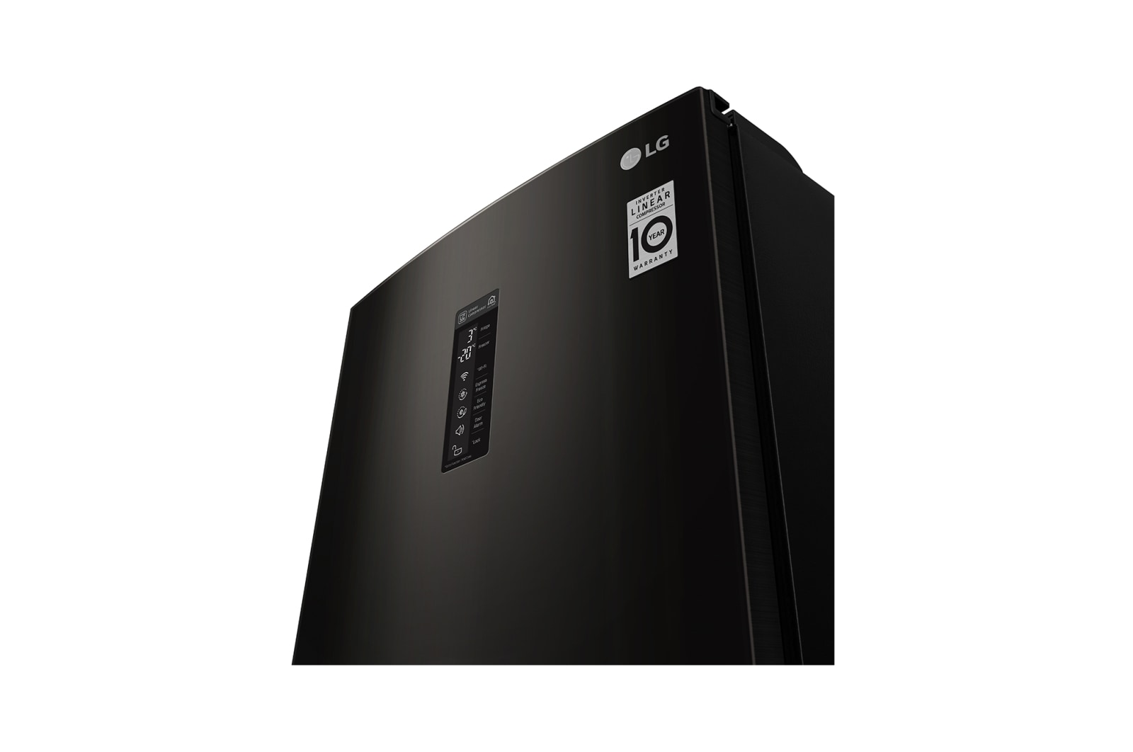 LG Réfrigérateur combiné | Total No Frost | Compresseur linéaire inverter | 37dB | Connecté Wi-Fi | Moist Balance Crisper | Fresh converter , LG GBW6346SBL