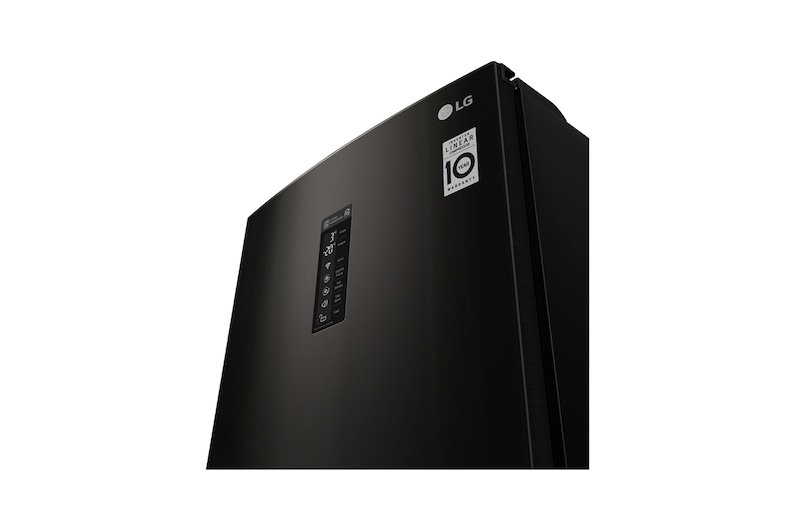 LG Réfrigérateur combiné | Total No Frost | Compresseur linéaire inverter | 37dB | Connecté Wi-Fi | Moist Balance Crisper | Fresh converter , LG GBW6346SBL