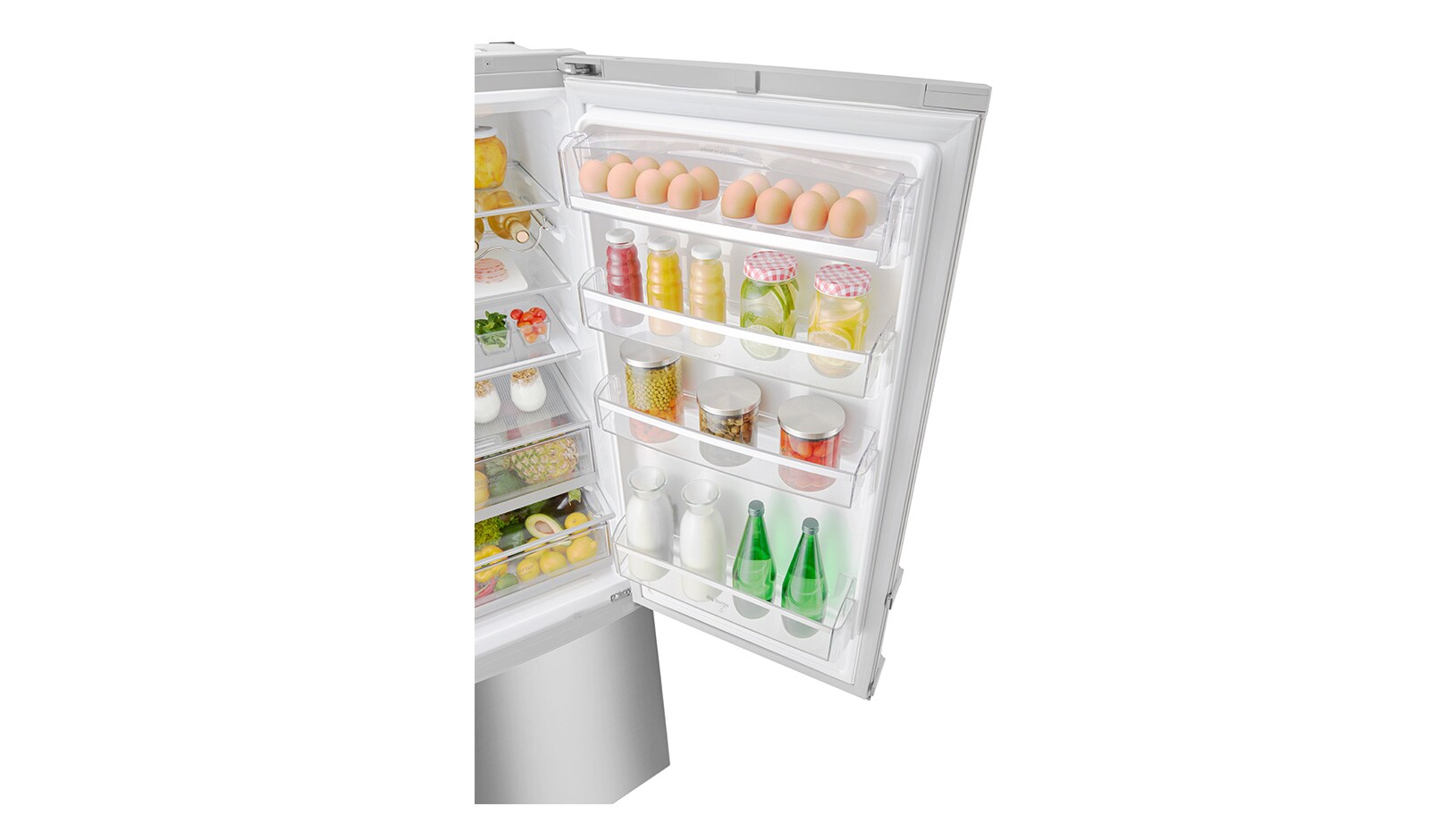 LG Réfrigérateur combiné | Total No Frost | Compresseur linéaire inverter | Smart Diagnosis™ | Moist Balance Crisper | Fresh converter | A+++ | Wi-Fi, LG GBW6388ESC