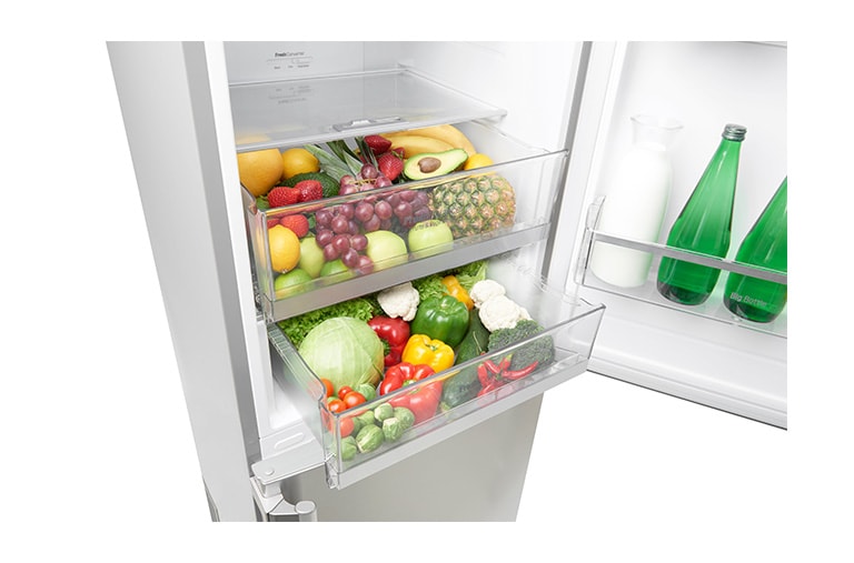 LG Réfrigérateur combiné | Total No Frost | Compresseur linéaire inverter | Smart Diagnosis™ | Moist Balance Crisper | Fresh converter | A+++ | Wi-Fi, LG GBW6388ESC