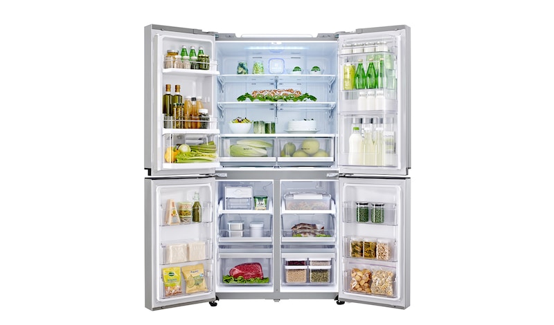 Vue avant de Réfrigérateur 4 portes | 601L | No Frost | Door-In-Door ® | Compresseur Linéaire Inverter | Clayettes Smart Slide | Pure N Fresh LG GLC8839SC