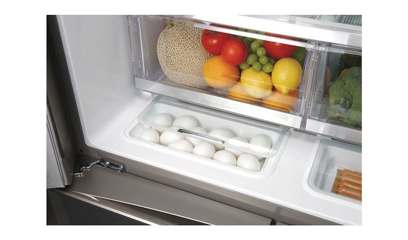 LG Réfrigérateur 4 portes | 601L | No Frost | Door-In-Door ® | Compresseur Linéaire Inverter | Clayettes Smart Slide | Pure N Fresh, LG GLC8839SC