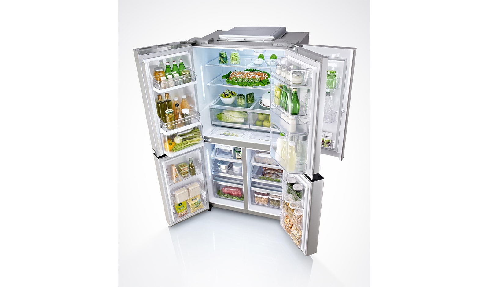 LG Réfrigérateur 4 portes | 601L | No Frost | Door-In-Door ® | Compresseur Linéaire Inverter | Clayettes Smart Slide | Pure N Fresh, LG GLC8839SC