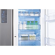 LG Réfrigérateur 4 portes | 601L | No Frost | Door-In-Door ® | Compresseur Linéaire Inverter | Clayettes Smart Slide | Pure N Fresh, LG GLC8839SC