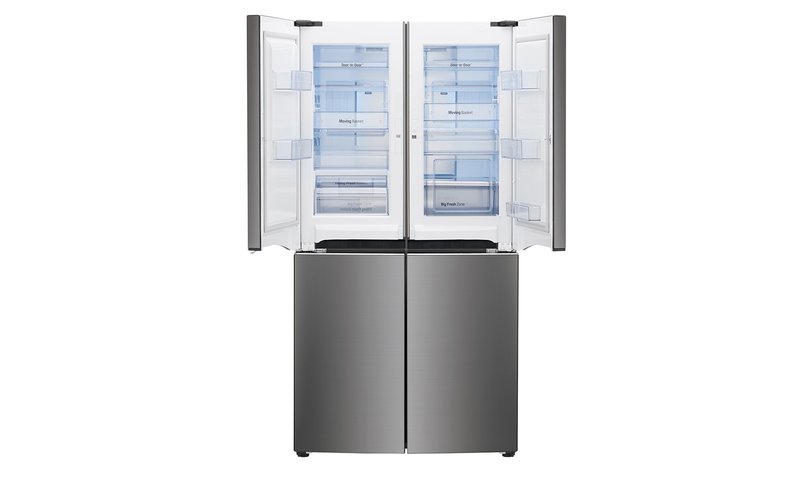 LG Réfrigérateur Multiportes | 4 portes | Dual Door-in-Door | Compresseur linéaire | Total No Frost | Pure N Fresh | A++, LG GLD8859BX