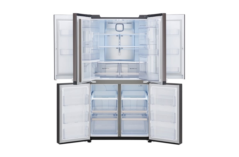 LG Réfrigérateur Multiportes | 4 portes | Dual Door-in-Door | Compresseur linéaire | Total No Frost | Pure N Fresh | A++, LG GLD8859BX