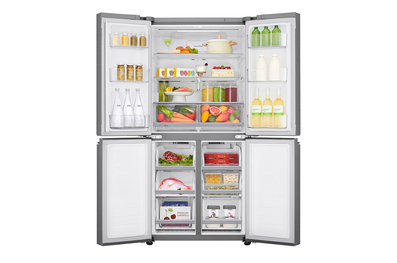 LG Réfrigérateur Multi-portes | 530L |Total No Frost | Compresseur Linéaire Inverter , LG GMB844PZ4E