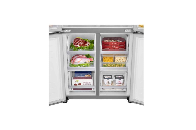 LG Réfrigérateur Multi-Portes Slim | 530L | No Frost | Compresseur Linéaire Inverter, LG GMB844PZKV