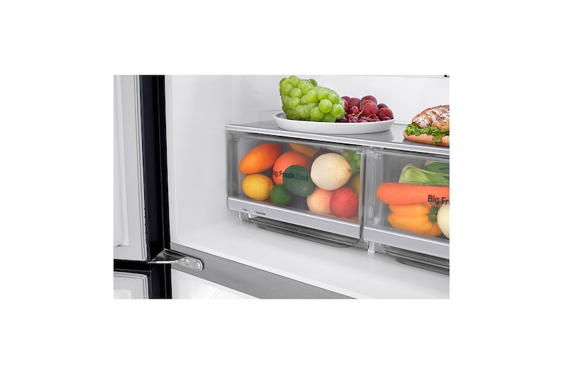 LG Réfrigérateur Multi-Portes Slim | 508L | F | Total No Frost | Compresseur Linéaire Inverter, LG GMJ844MCKV