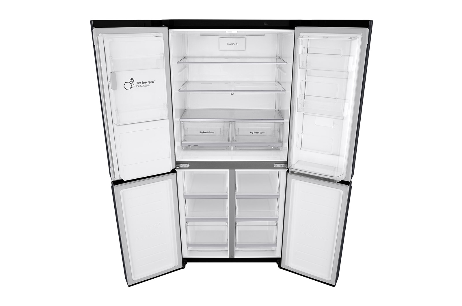 LG Réfrigérateur Multi-Portes Slim | 508L | F | Total No Frost | Compresseur Linéaire Inverter, LG GMJ844MCKV