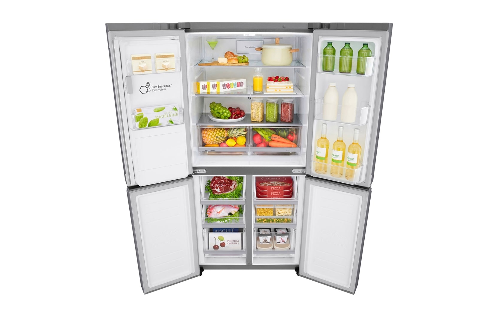 LG Réfrigérateur Multi-Portes Slim | 506L | No Frost | Compresseur Linéaire Inverter, LG GML844PZKV