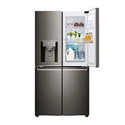 Vue avant de Réfrigérateur Multi-Portes | 571L | No Frost | Compresseur Linéaire Inverter LG GMS9331SB