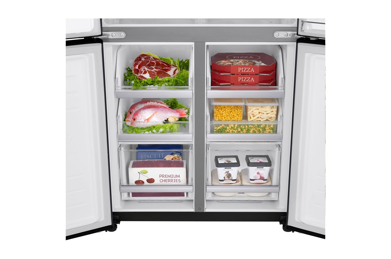 LG Réfrigérateur Multi-Portes Slim | 508 L | No Frost | Compresseur Linéaire Inverter, LG GMX844MCKV